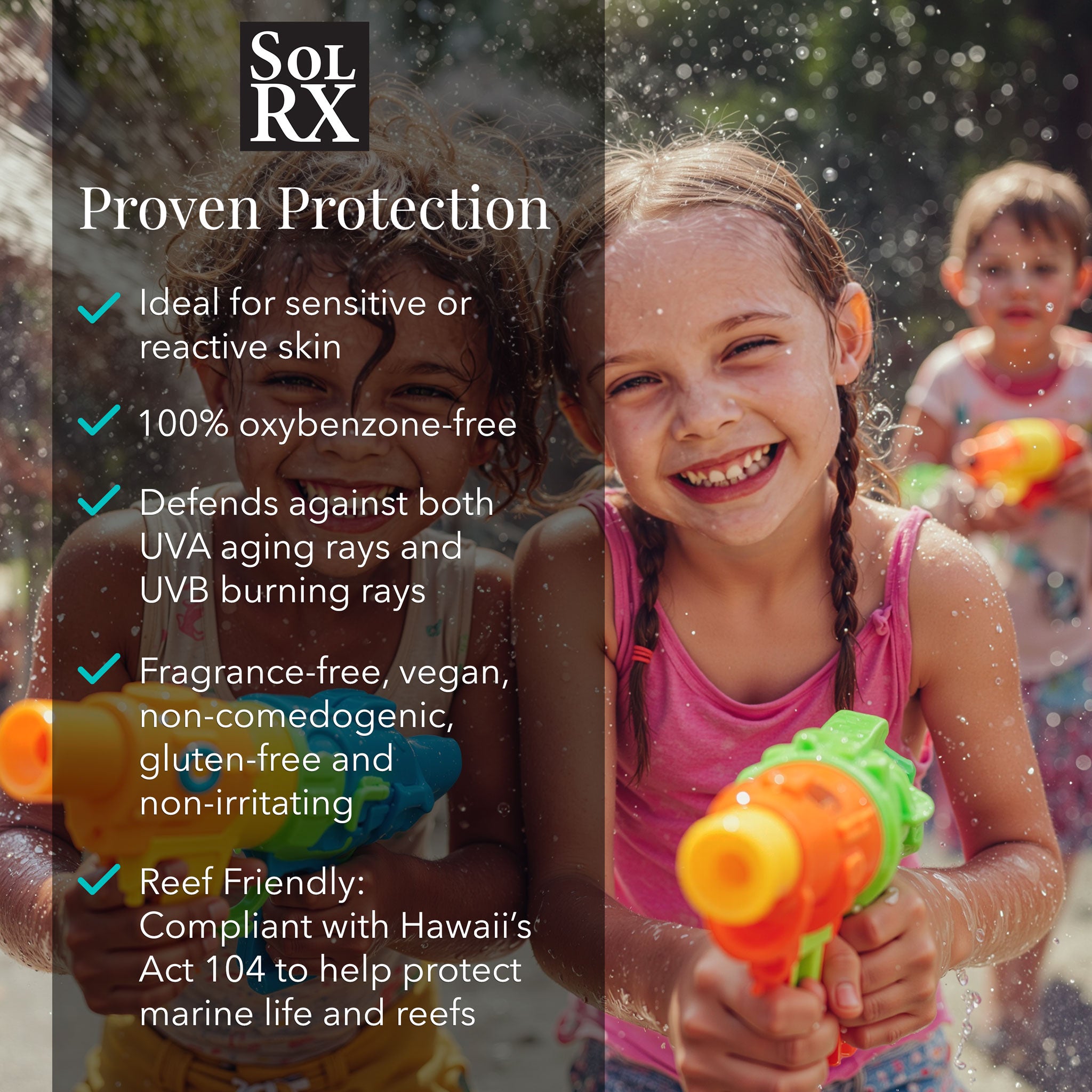 SolRX Kids SPF 50 lotion pediatrician approved gentle formula for young sensitive skin