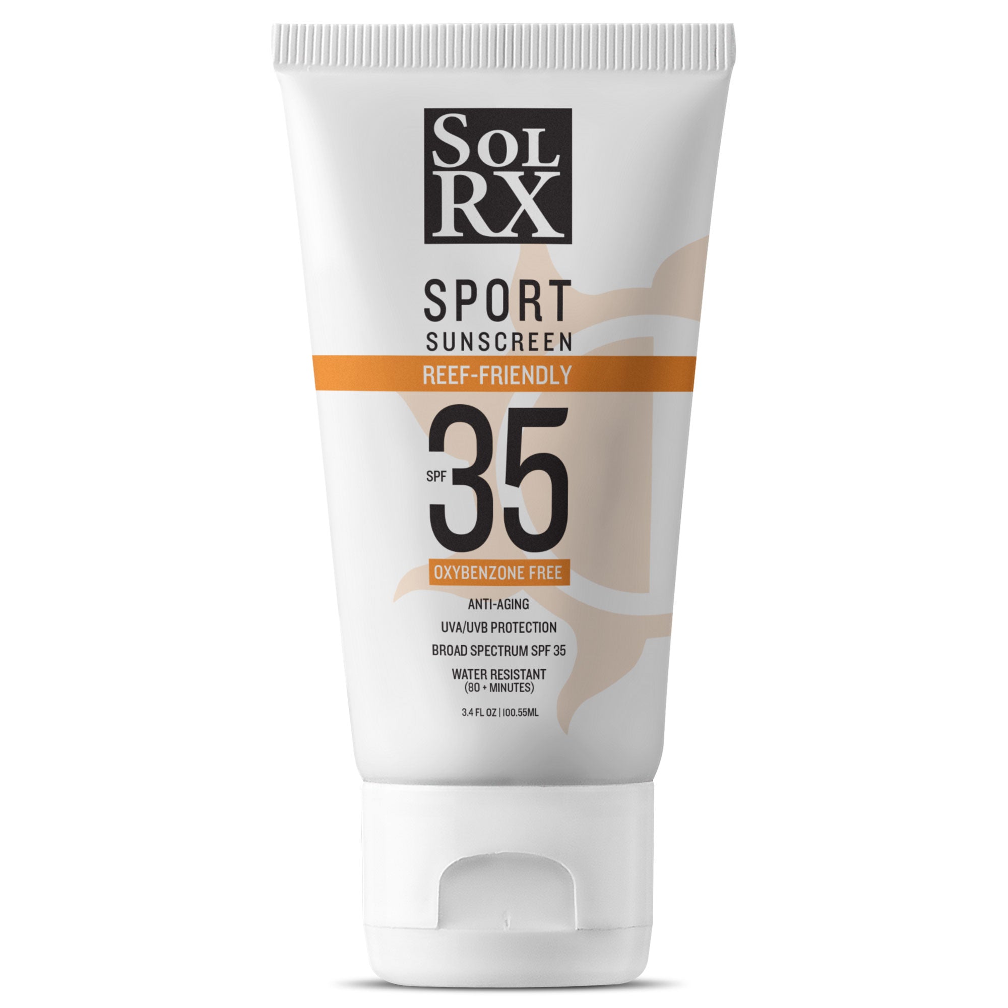 SolRX Oxybenzone Free SPF 50 Sport Sunscreen (3.4oz) – SolRX Sunscreen