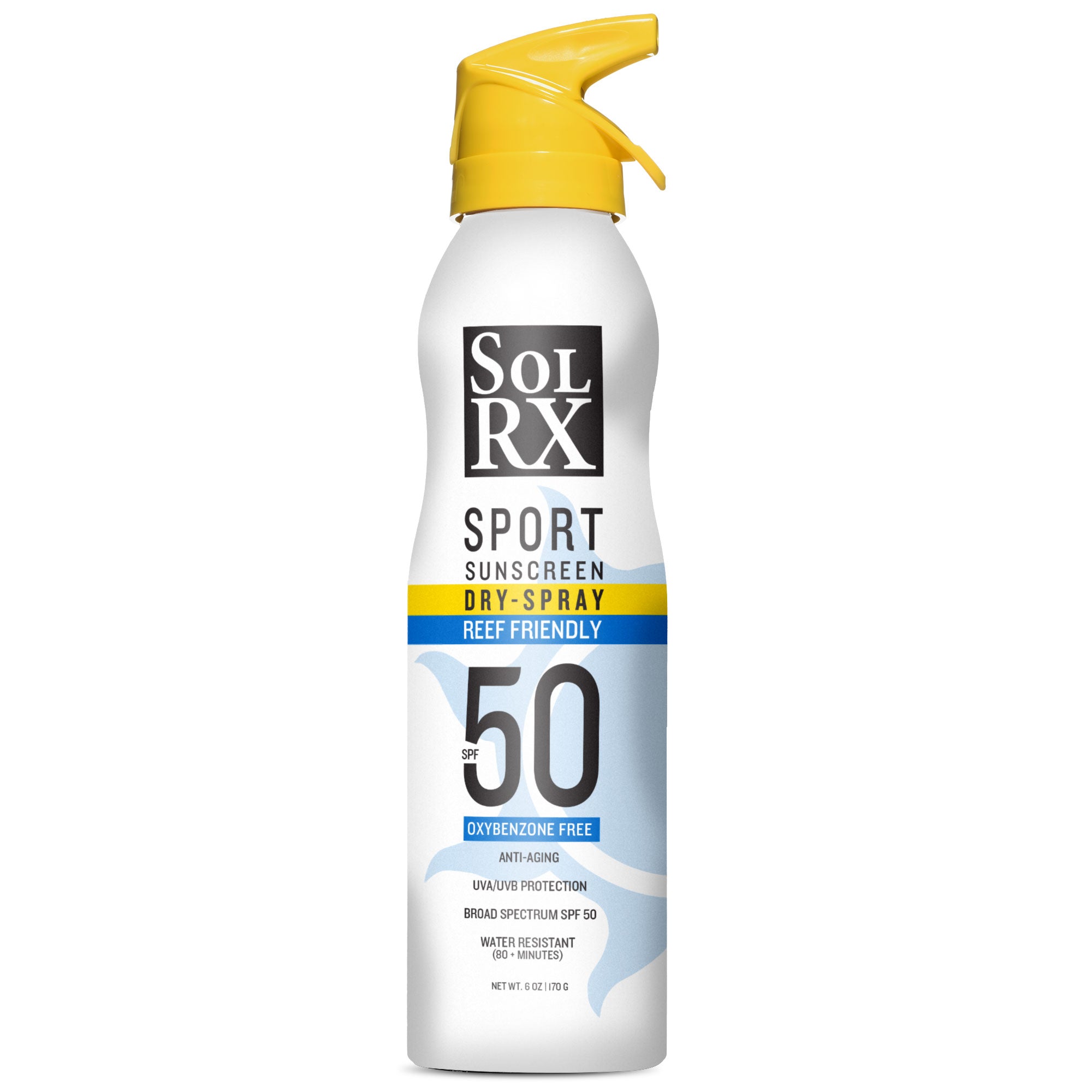 SolRX SPORT SPRAY SPF 50 Sunscreen - Continuous Spray Can (6oz.)