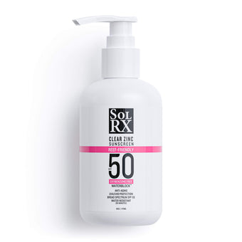 SolRX Mineral SPF 50 zinc oxide sunscreen reef safe water resistant matte finish oxybenzone free bulk value