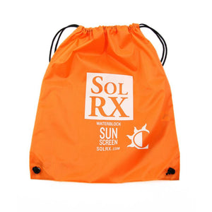 SolRX sunscreen drawstring gear bag